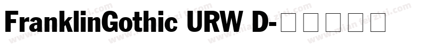 FranklinGothic URW D字体转换